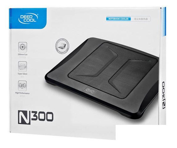 Подставка для ноутбука Deepcool N300, 15.6&quot;, 1 вентилятор, черная (N300)
