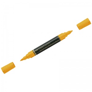 Маркер акварельный пигментированный Faber-Castell "Albrecht Durer", цвет 109 темно-хромово-желтый, круглый/кисть (160409), 4шт.