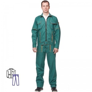 Спец.одежда летняя Костюм мужской л06-КБР, куртка/брюки, зеленый (размер 44-46, рост 182-188)