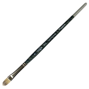 Кисть художественная Гамма "Модерн", синтетика, плоскоовальная №8, короткая ручка (1013008), 6шт.