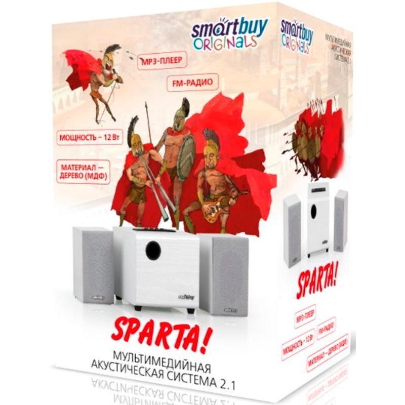 Акустическая система Smartbuy Sparta, стационарная, цвет белый