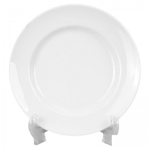 Тарелка десертная Добруш 200мм, фарфоровая, белая, 1шт. (C0165)