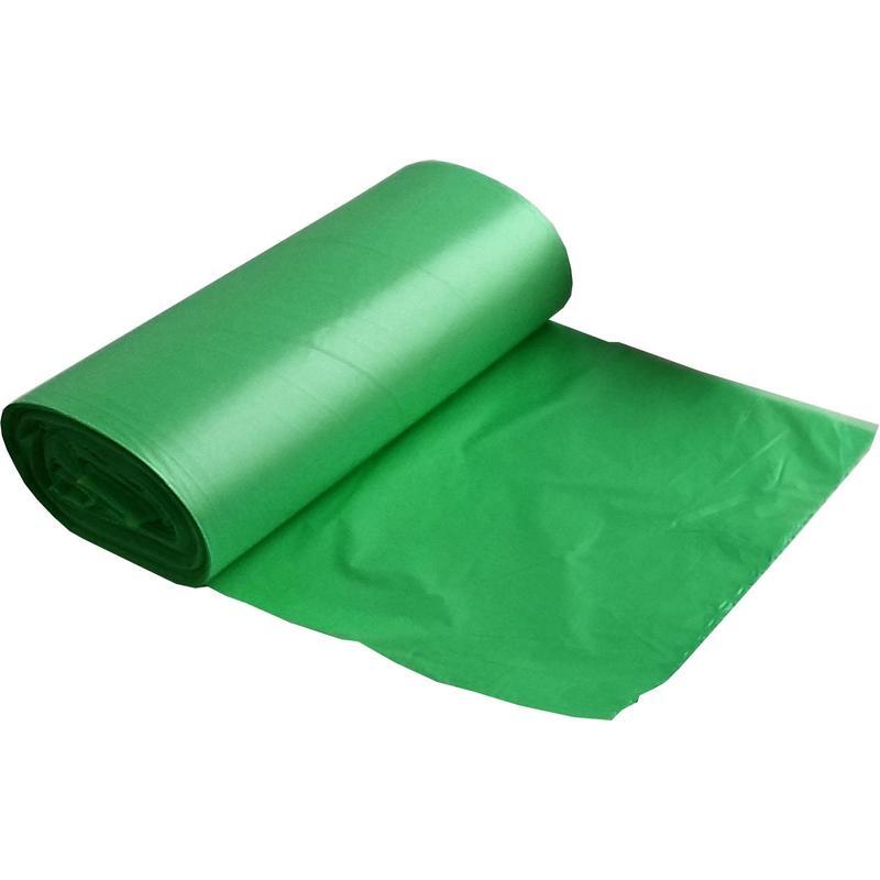 Пакеты для мусора 60л, Luscan (58х68см, 10мкм, зеленые) ПНД, 30шт. в рулоне