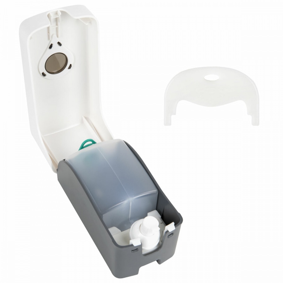 Диспенсер для жидкого мыла-пены Лайма Professional Ultra, наливной, 500мл, пластик, белый (606830)