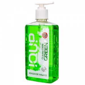 Мыло жидкое IQUP Clean Care Luxe Green 500мл, флакон с дозатором, 1шт.