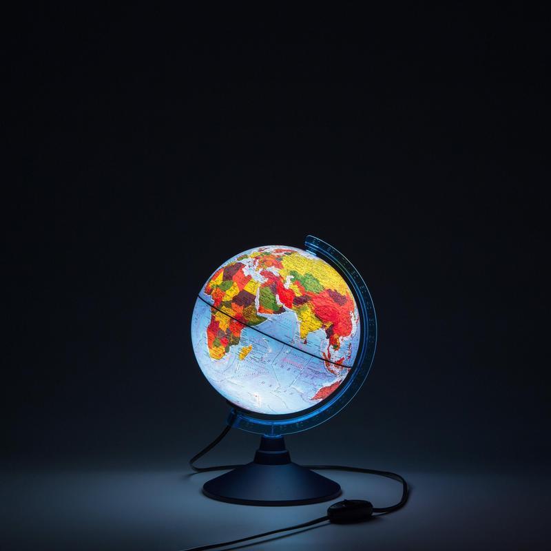 Глобус физико-политический Globen &quot;Классик Евро&quot; d=210мм, с подсветкой от сети (Ке012100181)