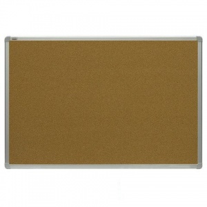 Доска пробковая 2x3 Office (200x100см, алюминиевая рамка, коричневая) (TCA1020)