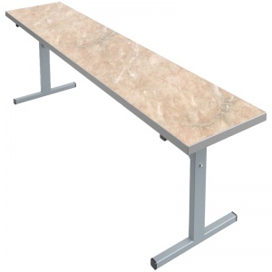 Скамья для обеденного стола Мета Мебель, 3-местная, 1500x320x460мм, ДСП/пластик мрамор (МДС.Ск150.МС)