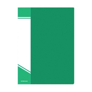 Папка файловая 100 вкладышей inФОРМАТ (А4, пластик, 800мкм, карман для маркировки) зеленая, 16шт.