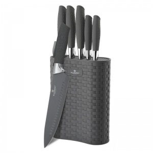 Набор кухонных ножей Blaumann, 7 предметов с подставкой (BL-5058)