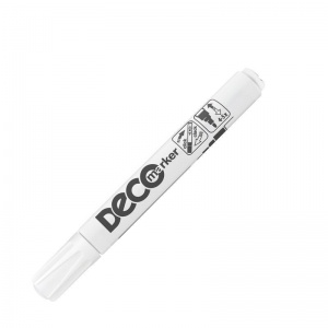 Маркер-краска ICO Deco (2-4мм, белый) пластик, 1шт.
