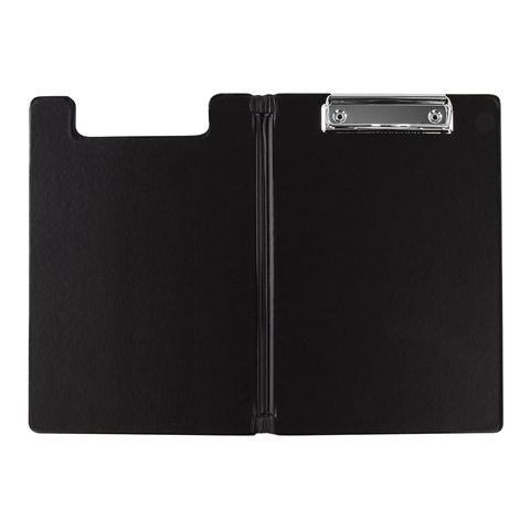 Папка-планшет с крышкой Brauberg (А5, 180х255мм, картон/пвх) черный