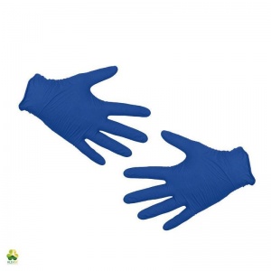 Перчатки одноразовые нитриловые смотровые Klever Dark Blue, нестерильные, неопудренные, размер XS (5-6), синие, 50 пар