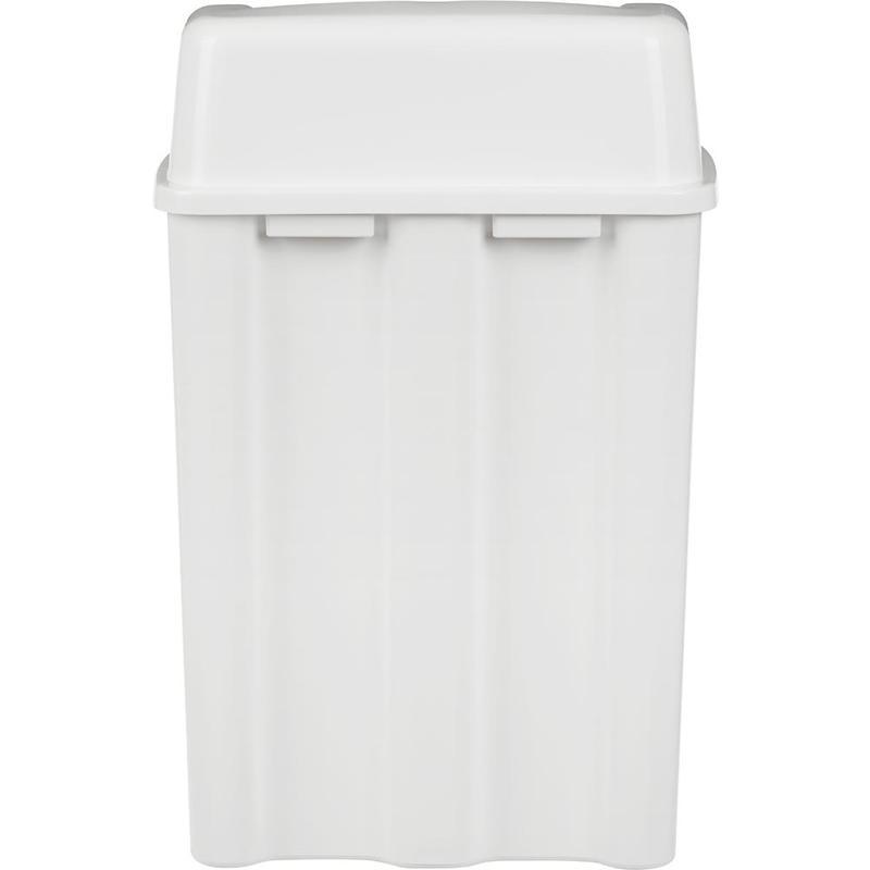 Контейнер для мусора 23л Luscan Professional, настенный, пластик, белый (3521W)