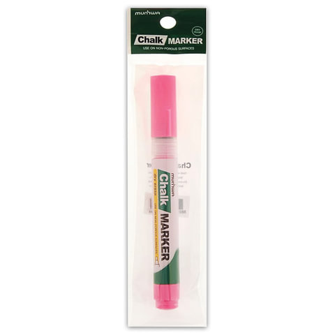 Маркер меловой MunHwa Chalk Marker (3мм, спиртовая основа, розовый) 24шт. (CM-10)