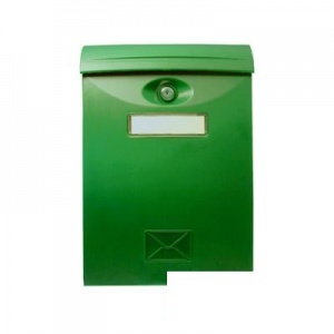 Ящик почтовый SHUH RU LTP-01, зеленый пластик, 140х345х105мм