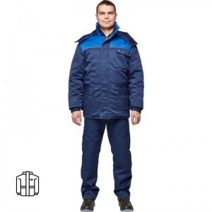 Спец.одежда Куртка зимняя мужская з08-КУ, синий/васильковый (размер 48-50, рост 182-188)