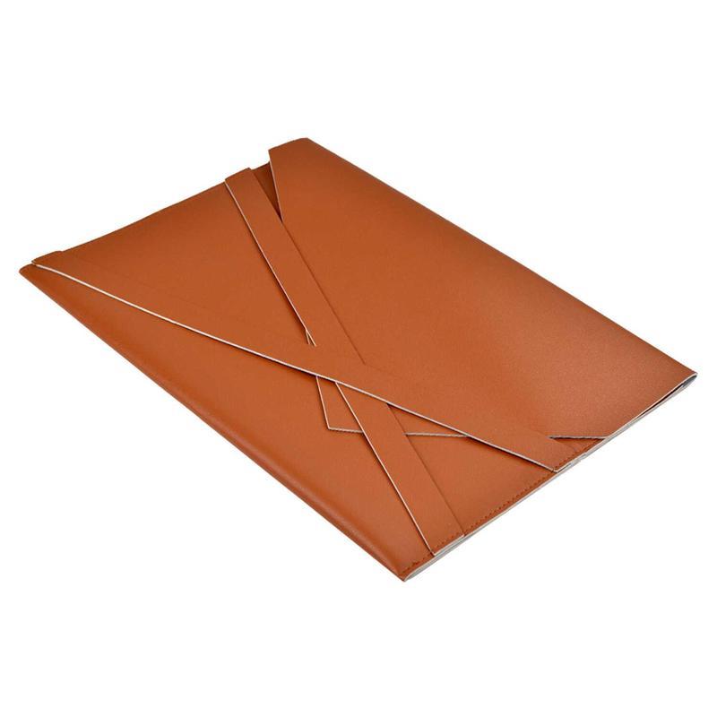 Папка-конверт с клапаном Escalada (A4+, кожзам, 200мкм) коричневая