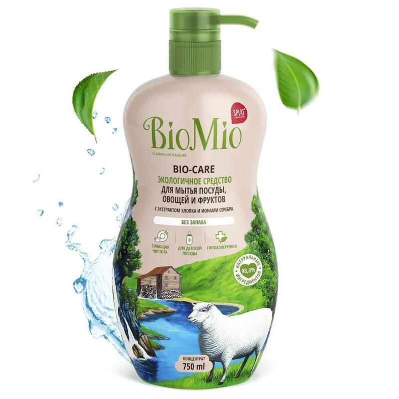 Средство для мытья посуды BioMio Bio Care, 750мл, 6шт.