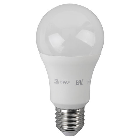 Лампа светодиодная Эра LED (17Вт, E27, грушевидная) теплый белый, 10шт. (A60-17w-827-E27)