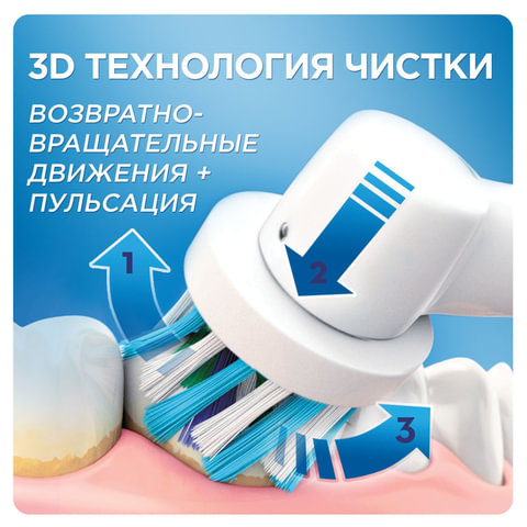Электрическая зубная щетка Oral-B Pro 570 Cross Action в подарочной упаковке (81602524)