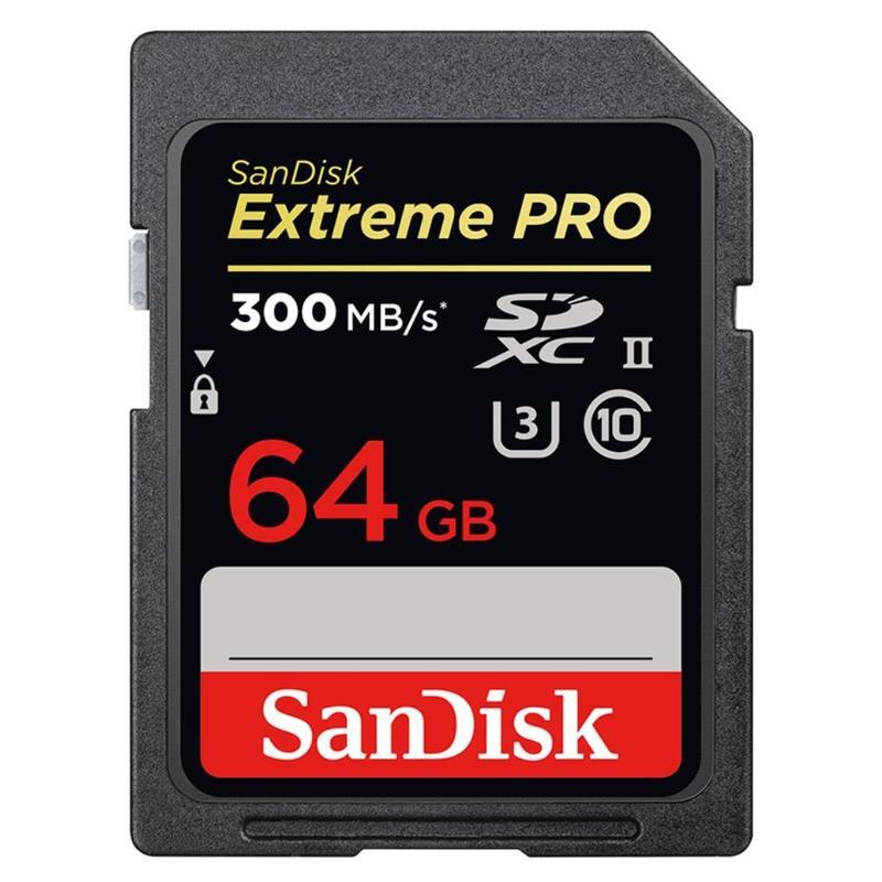 Карта памяти SDXC SanDisk Extreme PRO 64Gb, Class 10 (SDSDXPK-064G-GN4IN)