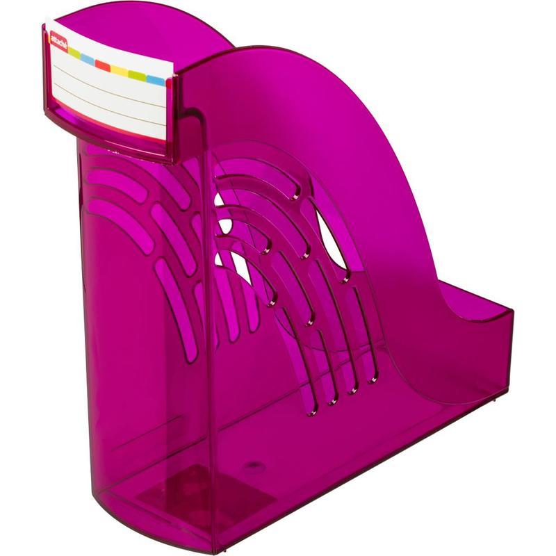 Лоток для бумаг вертикальный Attache Яркий Офис, 95мм, тонированный фиолетовый (слива), 4шт.