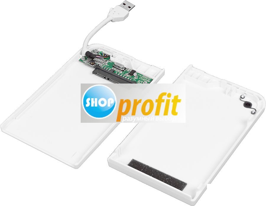 Внешний корпус для HDD/SSD AgeStar 3UB2A14, белый (3UB2A14-White)
