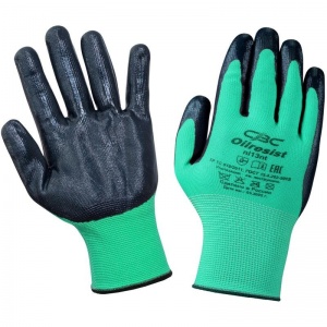 Перчатки защитные полиэфирные СВС Oilresist с нитрильным покрытием, 15 класс, размер 9 (L), 1 пара (nl13nt)