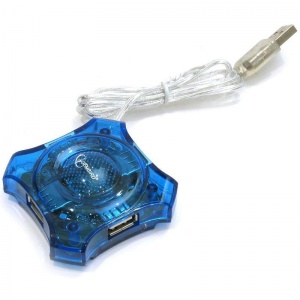 Разветвитель (хаб) USB Gembird UHB-C224, на 4 порта, синий