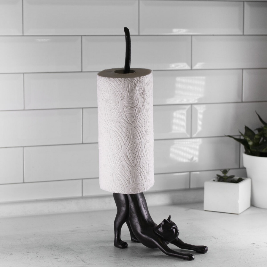 Держатель для бумажных полотенец и туалетной бумаги Лайма Home &quot;Статуэтка Кошка&quot; (608000)