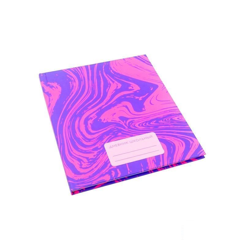 Дневник школьный для средних и старших классов Канц-Эксмо Фиолетово-розовый, 48 листов