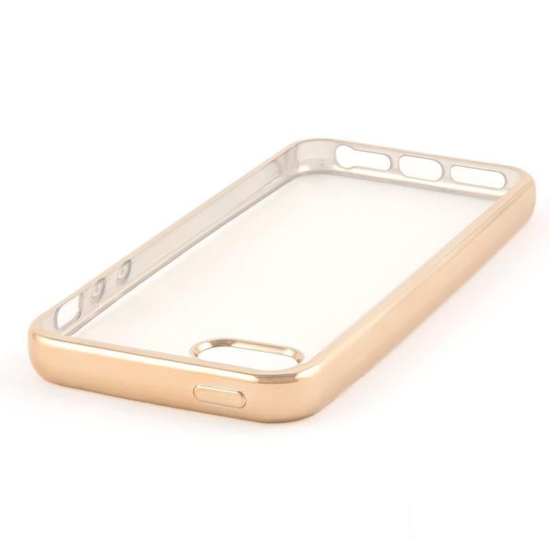 Чехол-накладка (клип-кейс) iBox Blaze для iPhone 5/5S/SE, золотистая рамка