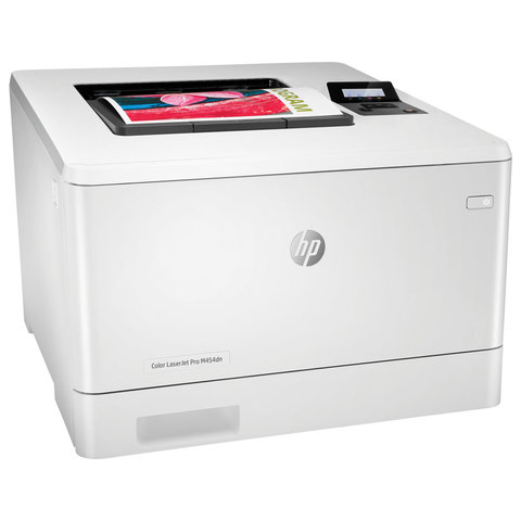 Принтер лазерный цветной HP Color LaserJet Pro M454dn, белый, USB/LAN (W1Y44A)