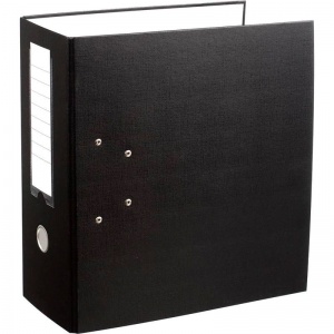 Папка с двумя арочными механизмами Expert Complete (125мм, А4, до 1100л., картон/пвх) черная (251540)
