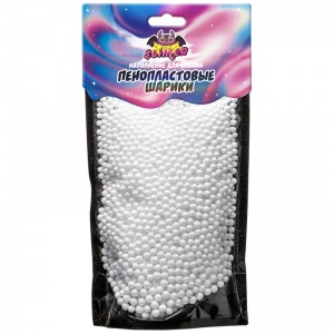 Наполнение для слайма Slimer Пенопластовые шарики, 4мм, белый (SSS30-07)