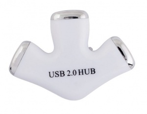 Разветвитель (хаб) USB PC Pet Paw, на 3 порта, белый