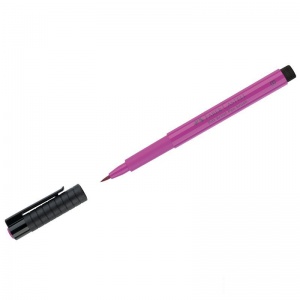 Ручка капиллярная Faber-Castell "Pitt Artist Pen Brush" (кисть, круглая) цвет 125 пурпурно-розовая средняя, 10шт. (167425)