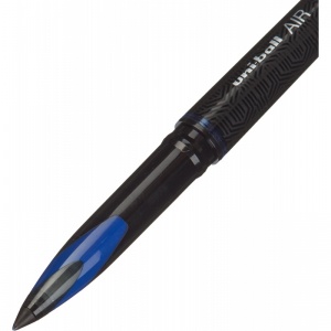 Ручка-роллер Uni-Ball Air (0.45мм, синий цвет чернил, корпус черный) 12шт. (UBA-188M)