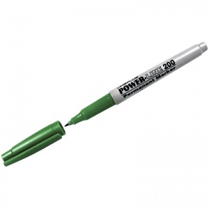 Маркер перманентный (нестираемый) Line Plus 200F (0.7мм, круглый наконечник, зеленый) (PER-200F)