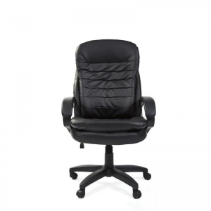Кресло руководителя Easy Chair 515 TPU, экокожа черная, пластик