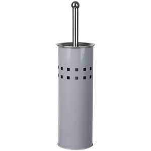 Ершик для туалета с подставкой OfficeClean, металл, серый матовый (303068)