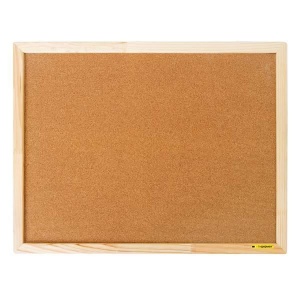 Доска пробковая inФОРМАТ (45x60см, деревянная рамка, коричневая)