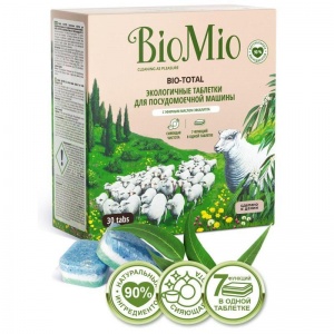 Таблетки для посудомоечных машин BioMio Bio Total, 30шт.