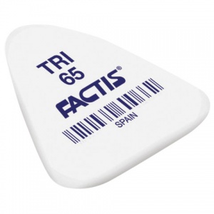 Ластик Factis TRI 65 (треугольный, 36х33х6мм, мягкий, синтетический каучук) 65шт. (PNFTRI65)
