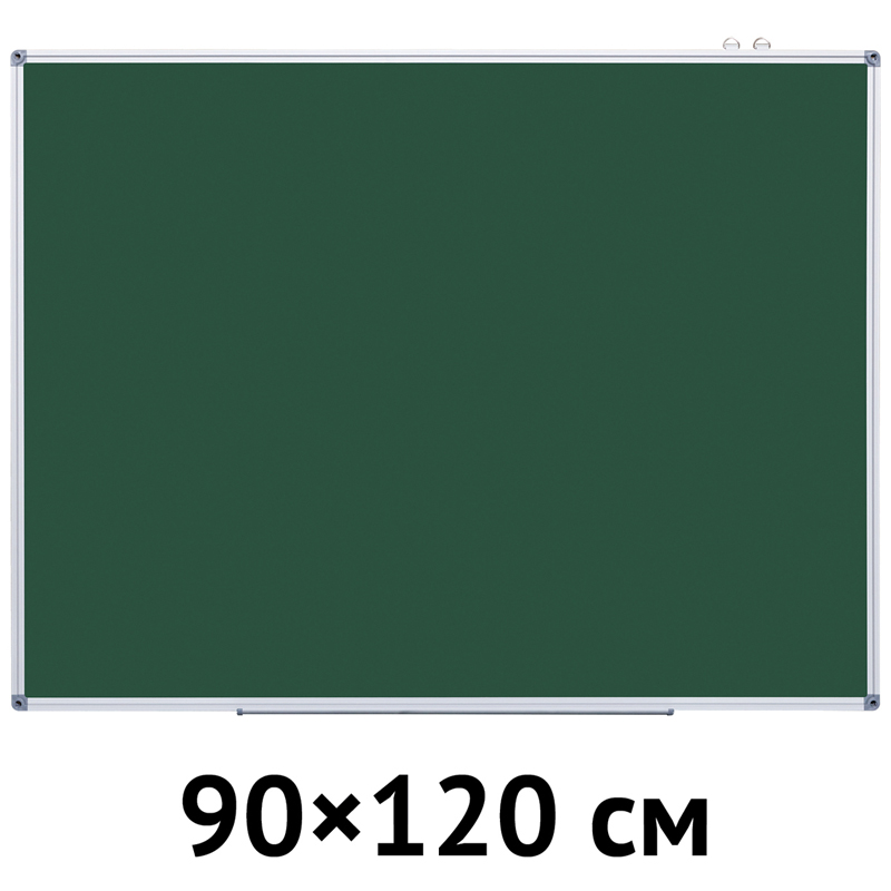 Доска магнитно-меловая OfficeSpace (120x90см, алюминиевая рамка, полочка) зеленая (307561)