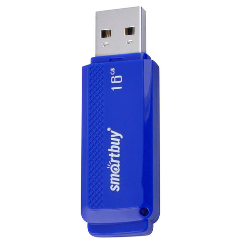Флэш-диск USB 16Gb SmartBuy Dock, синий (SB16GbDK-B), 180шт.