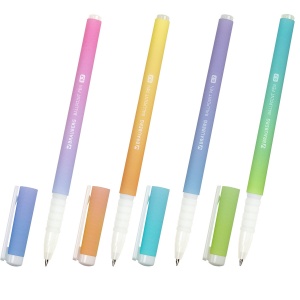 Ручка шариковая Brauberg Soft Touch Grip Gradient Pastel (0.35мм, синий цвет чернил, мягкое покрытие) 36шт. (143711)