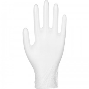 Перчатки одноразовые виниловые Klever, неопудренные, размер S, белые, 50 пар в упаковке