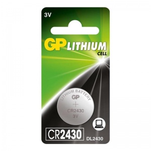 Батарейка GP Lithium CR2430 (3 В) литиевая (блистер, 1шт.) (CR2430-8C1)